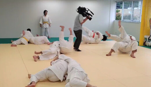 RCCテレビ「イマナマ」で健康経営（柔道）への取り組みが紹介されました
